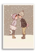 Winter Kiss, Playtime Xmas Postcard