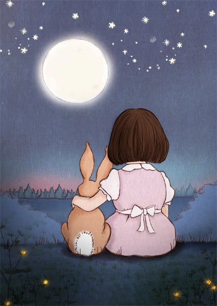 Moon Gazing, Postcard