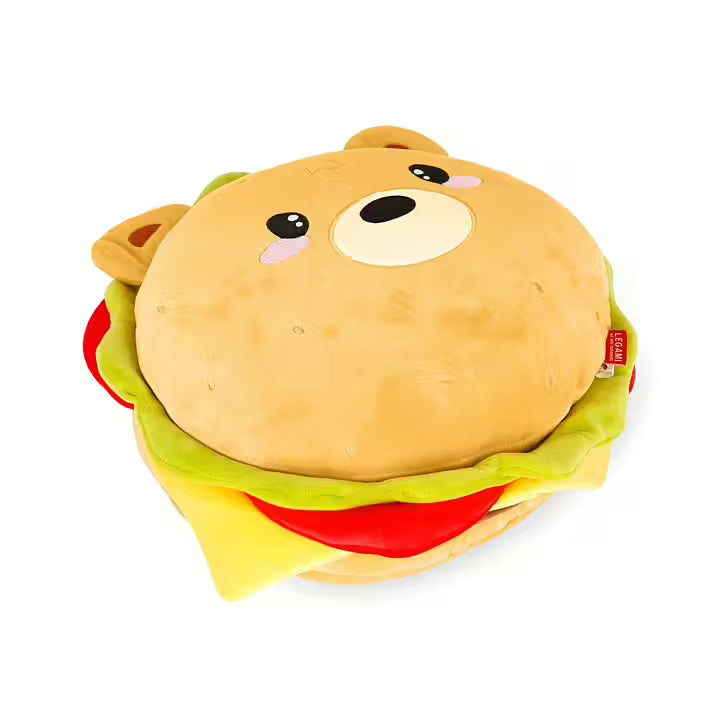 Super soft! Pillow, Teddy Bear Hamburger